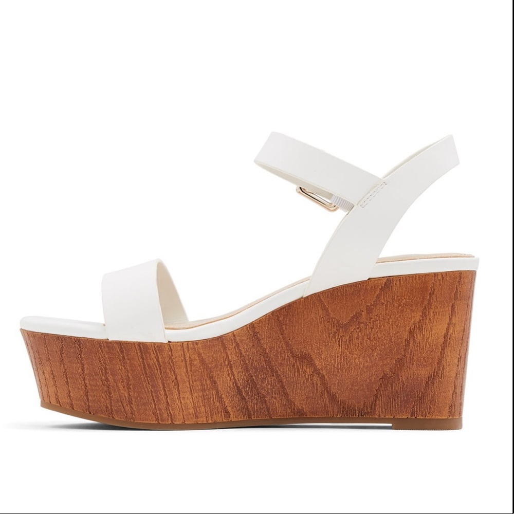 COPY - Brown & White Platform Sandals